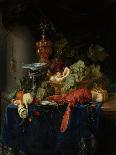 Still Life with a Bowl of Strawberries and a Rose, 1652-Pieter De Ring-Giclee Print