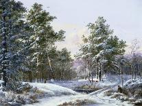 A Fine Winter's Day-Pieter Gerardus van Os-Framed Premier Image Canvas