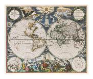 Orbis Terravm Novm Et Accuratissima Tabula, from the 'Sea Atlas', 1670-Pieter Goos-Giclee Print