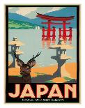 Japanese Government Railways - Hakone Shrine, Lake Ashi, Japan-Pieter Irwin Brown-Laminated Giclee Print