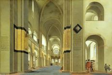 Interior of the Church of St. Bavo, Haarlem, 1630-Pieter Jansz Saenredam-Framed Premier Image Canvas