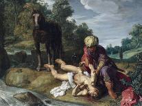 The Baptism of the Eunuch, 17Th Century (Oil on Wood)-Pieter Lastman-Giclee Print