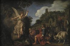 The Angel Raphael Takes Leave of Old Tobit and His Son Tobias, 1618-Pieter Lastman-Giclee Print