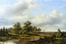 Dutch Landscape, 19th Century-Pieter Lodewijk Francisco Kluyver-Giclee Print