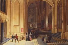 Interior of a Gothic Church-Pieter The Elder Neeffs-Framed Giclee Print