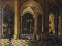 Vaulted Interior with Figures-Pieter The Elder Neeffs-Framed Giclee Print
