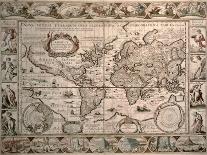 World Map: "Nova Totius Terrarum Orbis Geographica Ac Hydrographica Tabula", 1608-Pieter van den Keere-Premier Image Canvas