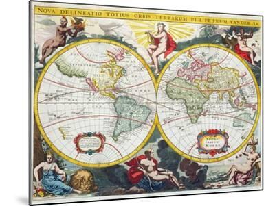 World Map, Early 18th Century' Giclee Print - Pieter Van Der