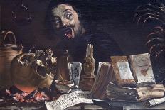 Magic Scene with Self Portrait-Pieter Van Laer-Art Print