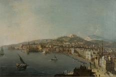Naples at Night with Vesuvius Erupting-Pietro Antoniani-Giclee Print