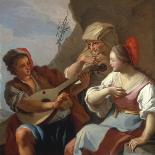 A Man Playing the Lute-Pietro Bardellino-Giclee Print