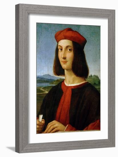 Pietro Bembo (1470-1547), Later Cardinal, in His Youth-Raphael-Framed Giclee Print