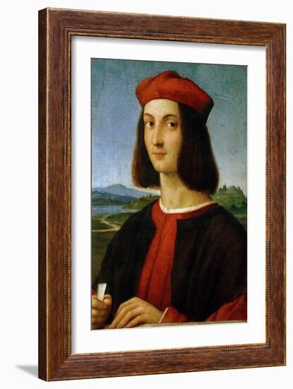 Pietro Bembo (1470-1547), Later Cardinal, in His Youth-Raphael-Framed Giclee Print