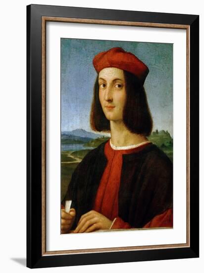 Pietro Bembo (1470-1547), Later Cardinal, in His Youth-Raphael-Framed Giclee Print