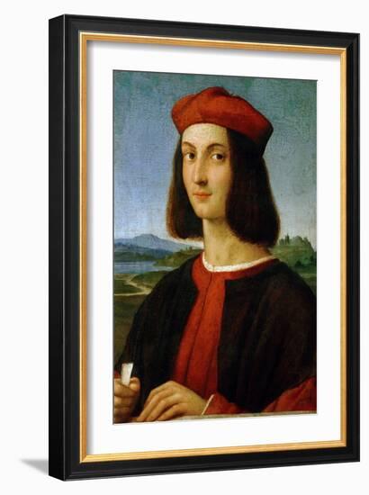 Pietro Bembo (1470-1547), Later Cardinal, in His Youth-Raphael-Framed Giclee Print