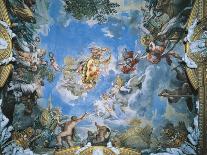 The Holy Trinity with Saint Michael Conquering the Dragon, 1666-Pietro da Cortona-Giclee Print