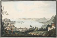 View of the Lake Avernus from the Road Between Puzzoli and Cuma-Pietro Fabris-Giclee Print