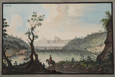 View of the Lake Avernus from the Road Between Puzzoli and Cuma-Pietro Fabris-Giclee Print