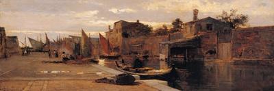 Poor Venice, 1882-1883-Pietro Fragiacomo-Framed Giclee Print