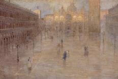 Piazza San Marco after the Rain, Venice, 1914-Pietro Fragiacomo-Giclee Print