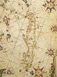 Nautical Chart of Northern Africa with Depiction of Animals-Pietro Giovanni Prunus-Giclee Print