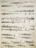 Handwritten Score of Satanic Rhapsody, 1915-Pietro Mascagni-Giclee Print