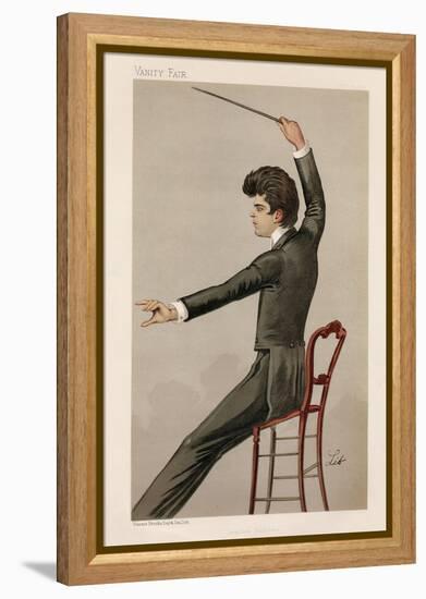 Pietro MascagniI - Vanity Fair cartoon by Lib-Liborio Prosperi-Framed Premier Image Canvas