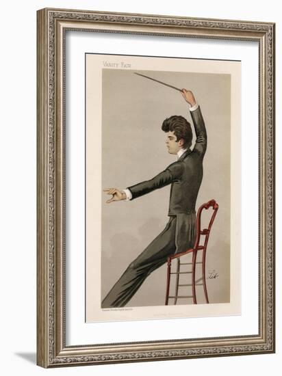 Pietro MascagniI - Vanity Fair cartoon by Lib-Liborio Prosperi-Framed Giclee Print