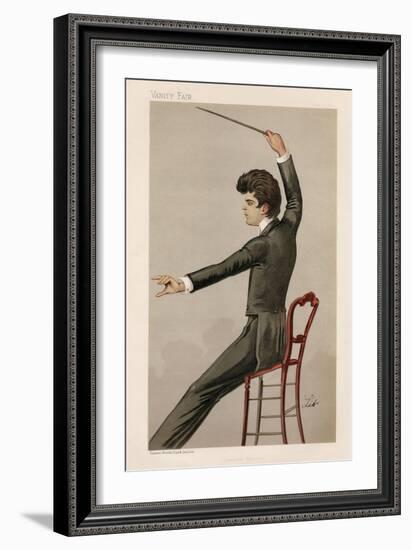 Pietro MascagniI - Vanity Fair cartoon by Lib-Liborio Prosperi-Framed Giclee Print