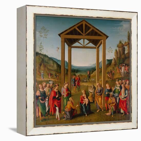 Pietro Perugino, The Adoration of the Magi-Pietro Perugino-Framed Premier Image Canvas