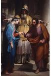 Marriage of the Virgin (Mary and Joseph before the Priest)-Pietro Pietro Gagliardi-Framed Art Print