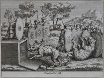 Illustration of Romans Capturing Leopards-Pietro Santo Bartoli-Framed Giclee Print