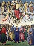 Detail From: the Marriage of the Virgin: Four Men, C. 1500-Pietro Vanucci Perugino-Mounted Giclee Print