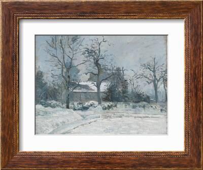 Camille Pissarro-snow at montfoucault, famous painting 1891 iPhone Wallet  for Sale by NFA-ideas