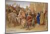 Piety: the Knights of the round Table about to Depart in Quest of the Holy Grail, 1849 (W/C & Bodyc-William Dyce-Mounted Giclee Print