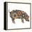 Pig Abstract Circles-Ron Magnes-Framed Premier Image Canvas