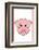 Pig - Animaru Cartoon Animal Print-Animaru-Framed Giclee Print