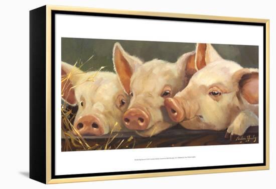 Pig Heaven-Carolyne Hawley-Framed Stretched Canvas