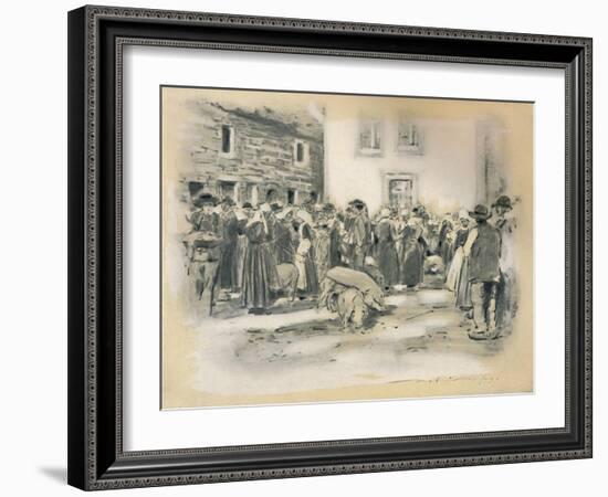 'Pig Market', 1903-Mortimer L Menpes-Framed Giclee Print