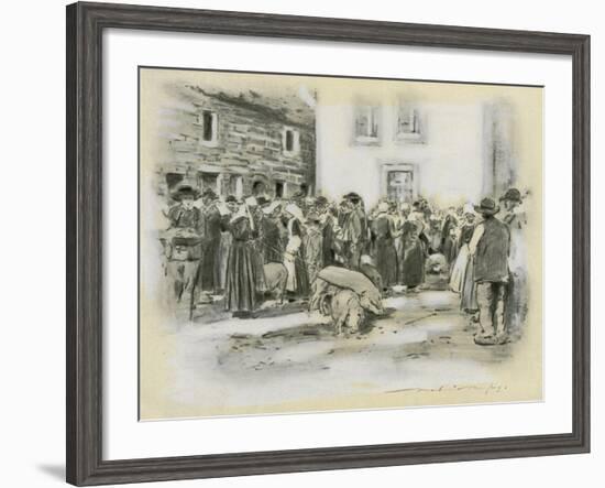Pig Market-Mortimer Ludington Menpes-Framed Giclee Print