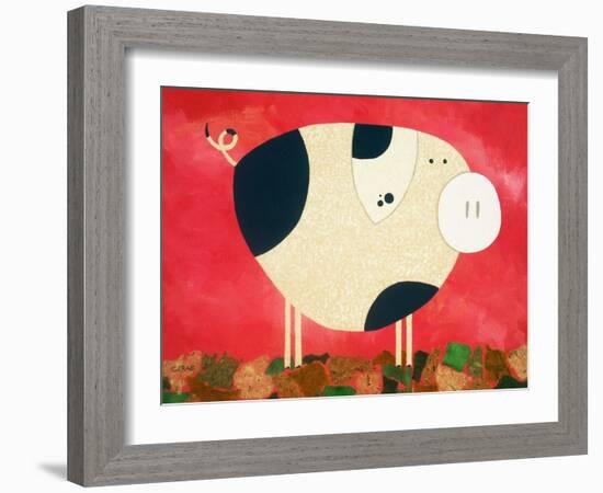 Pig Newton-Casey Craig-Framed Art Print