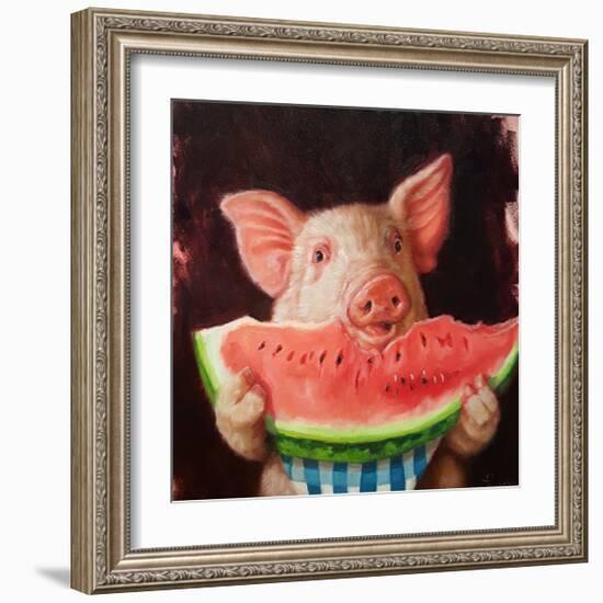 Pig Out-Lucia Heffernan-Framed Art Print