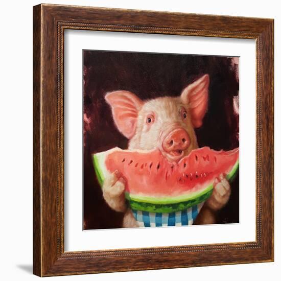 Pig Out-Lucia Heffernan-Framed Art Print