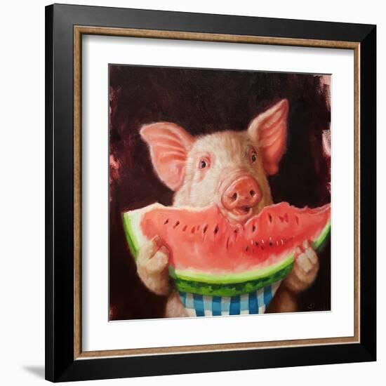 Pig Out-Lucia Heffernan-Framed Art Print