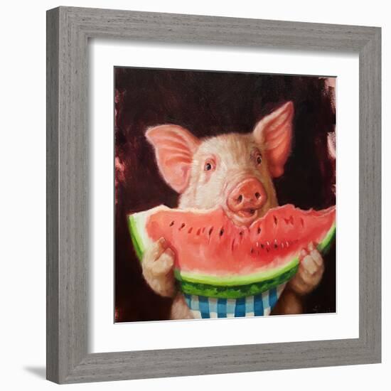 Pig Out-Lucia Heffernan-Framed Art Print