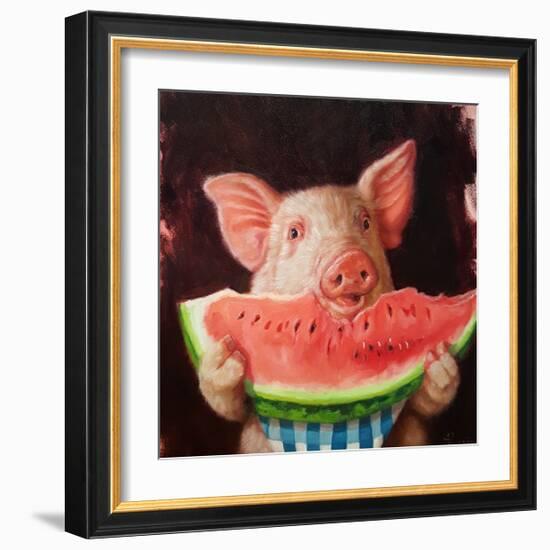 Pig Out-Lucia Heffernan-Framed Art Print