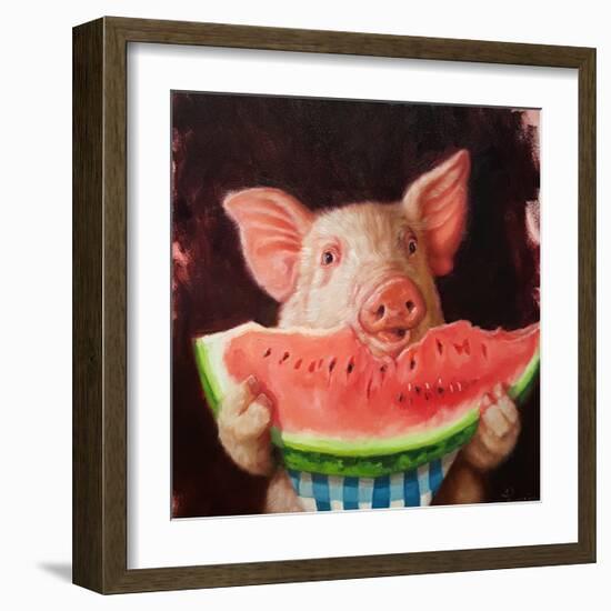 Pig Out-Lucia Heffernan-Framed Art Print