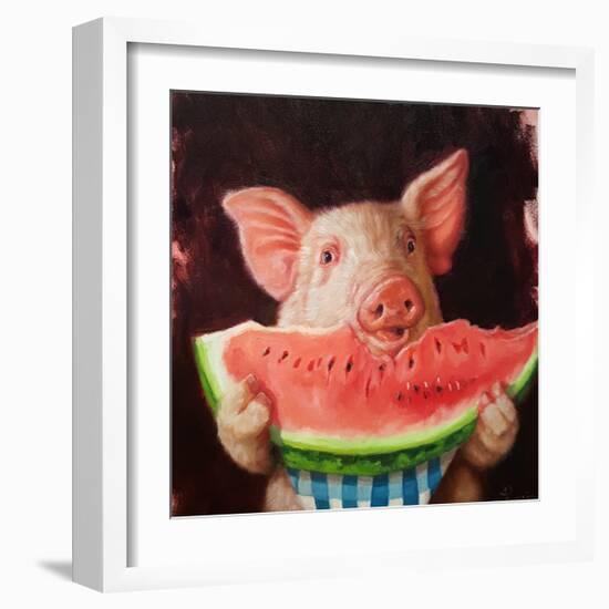 Pig Out-Lucia Heffernan-Framed Art Print