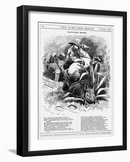 Pig-Stickers, Beware!, 1878-Edward Linley Sambourne-Framed Giclee Print