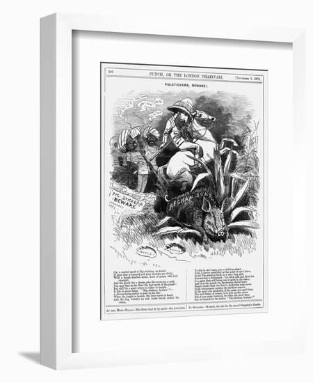 Pig-Stickers, Beware!, 1878-Edward Linley Sambourne-Framed Giclee Print